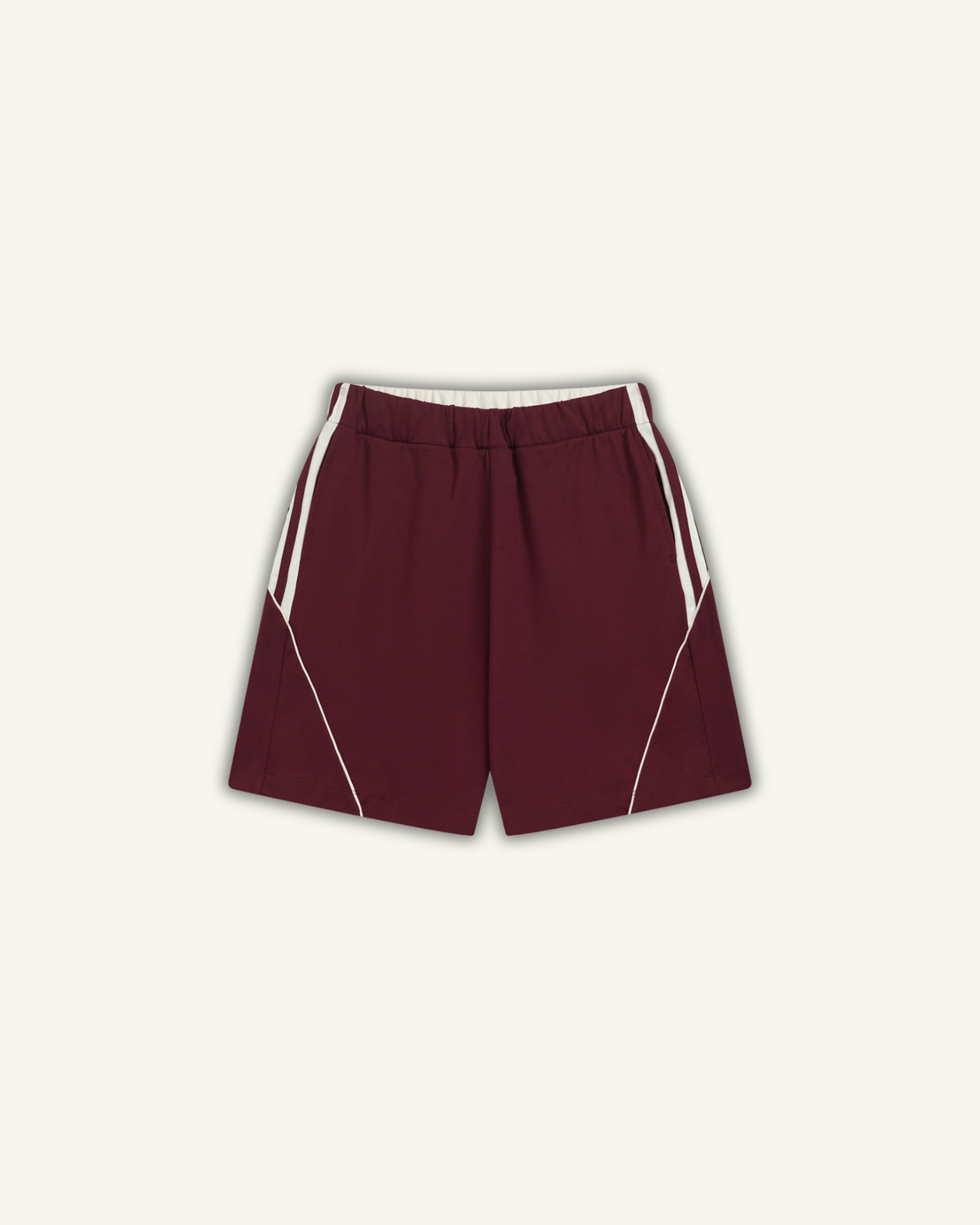 LOOSE-FIT SHORTS BURGUNDY