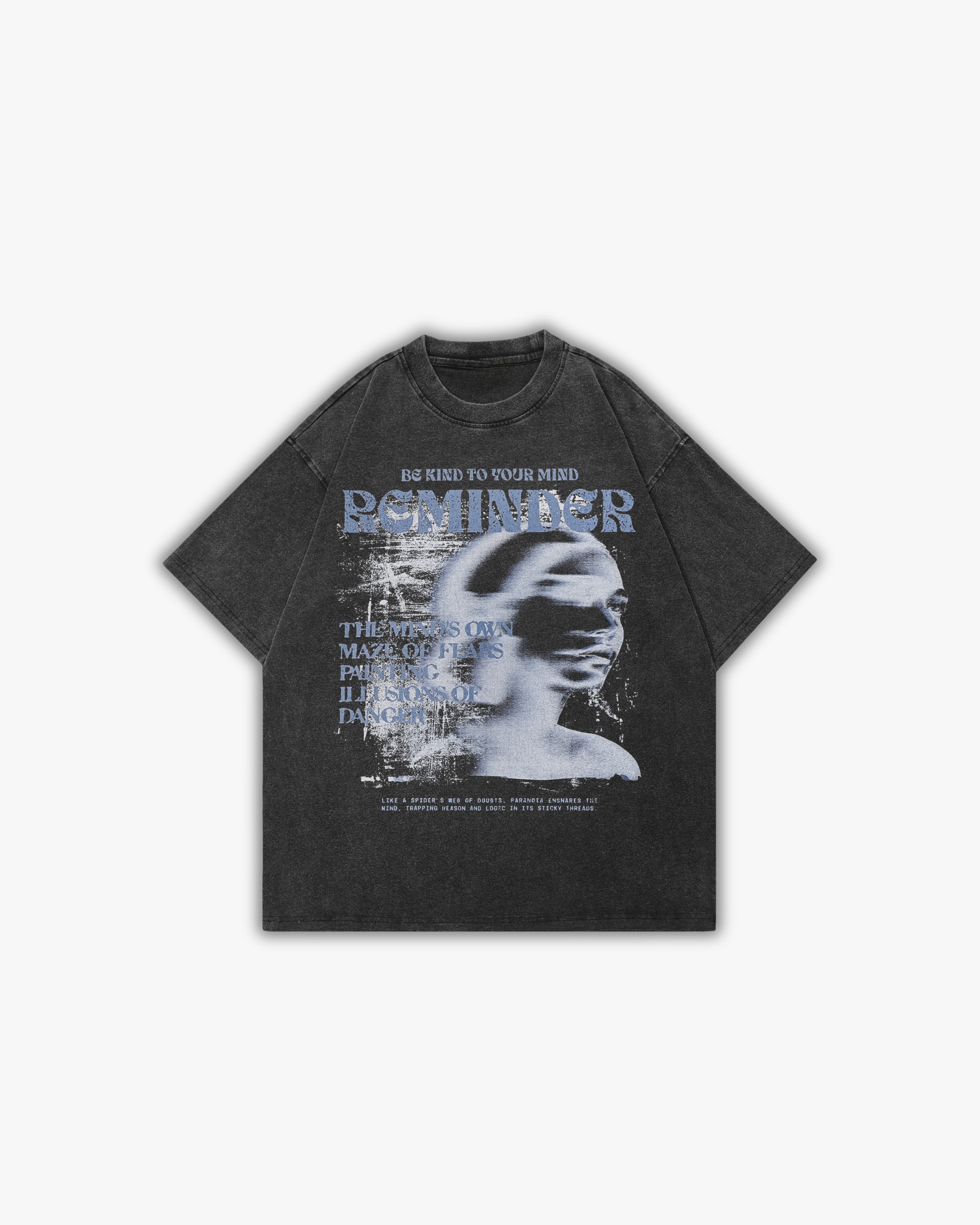 REMINDER | OVERSIZED T-SHIRT WASHED BLACK