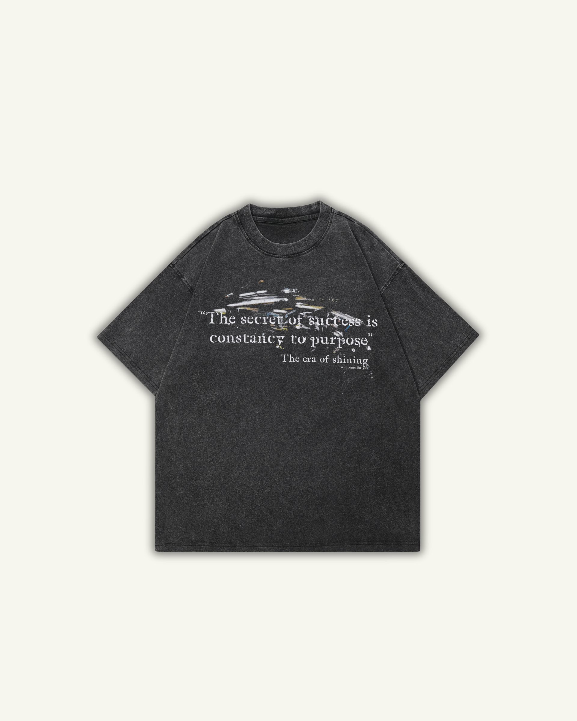 SECRET | OVERSIZED T-SHIRT WASHED ZWART