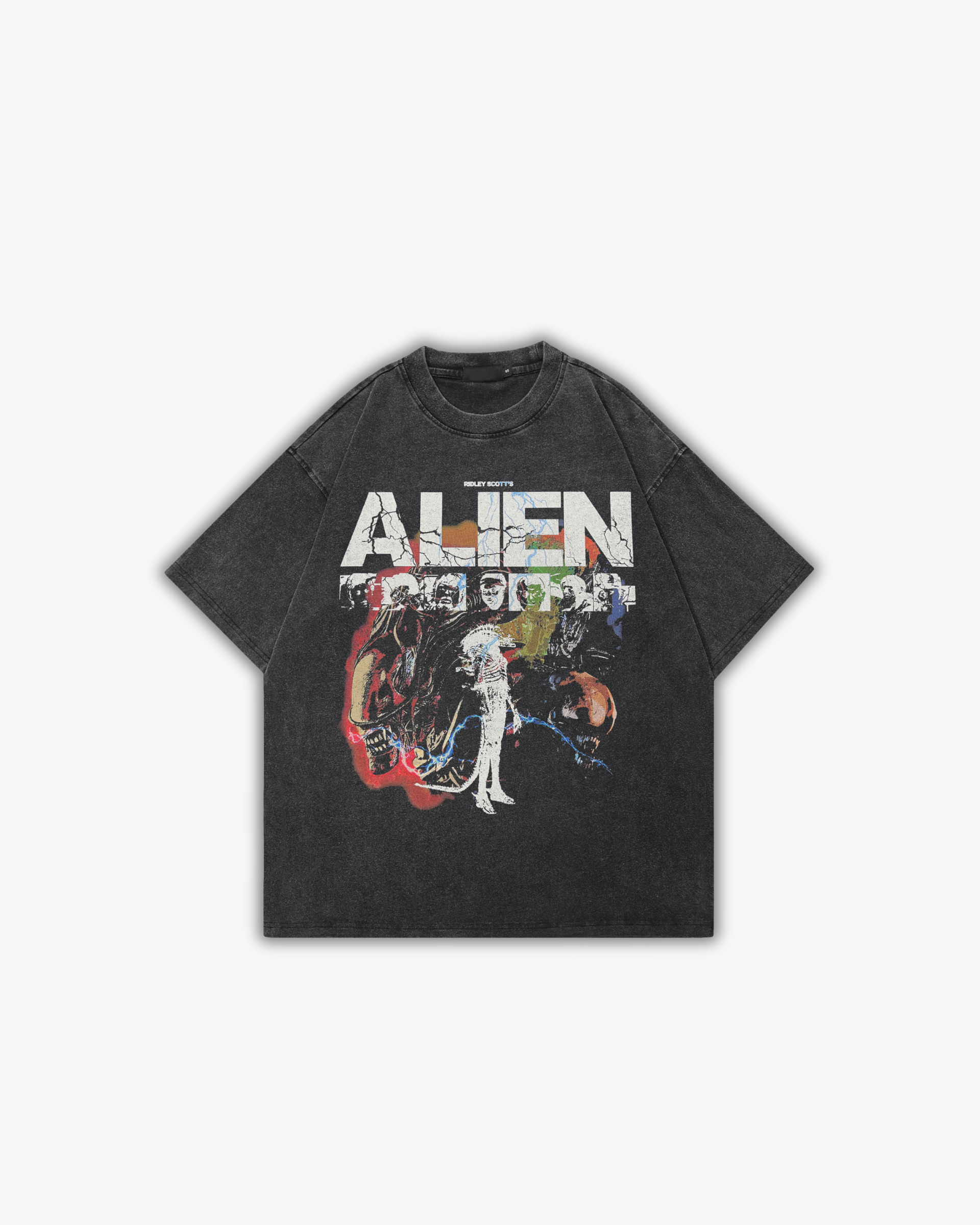 Alien | Oversized T-Shirt Washed Black