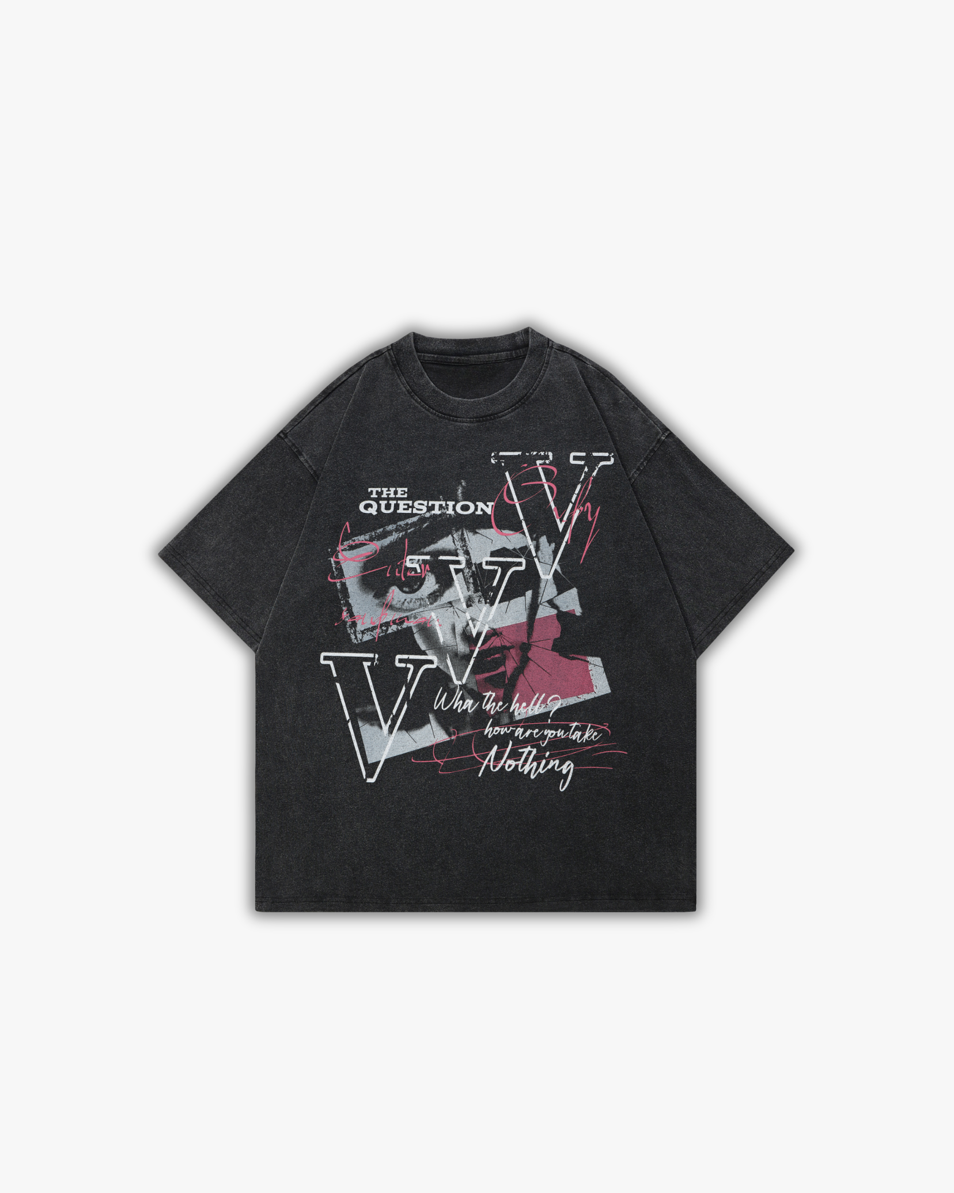 QUESTION | OVERSIZED T-SHIRT WASHED BLACK