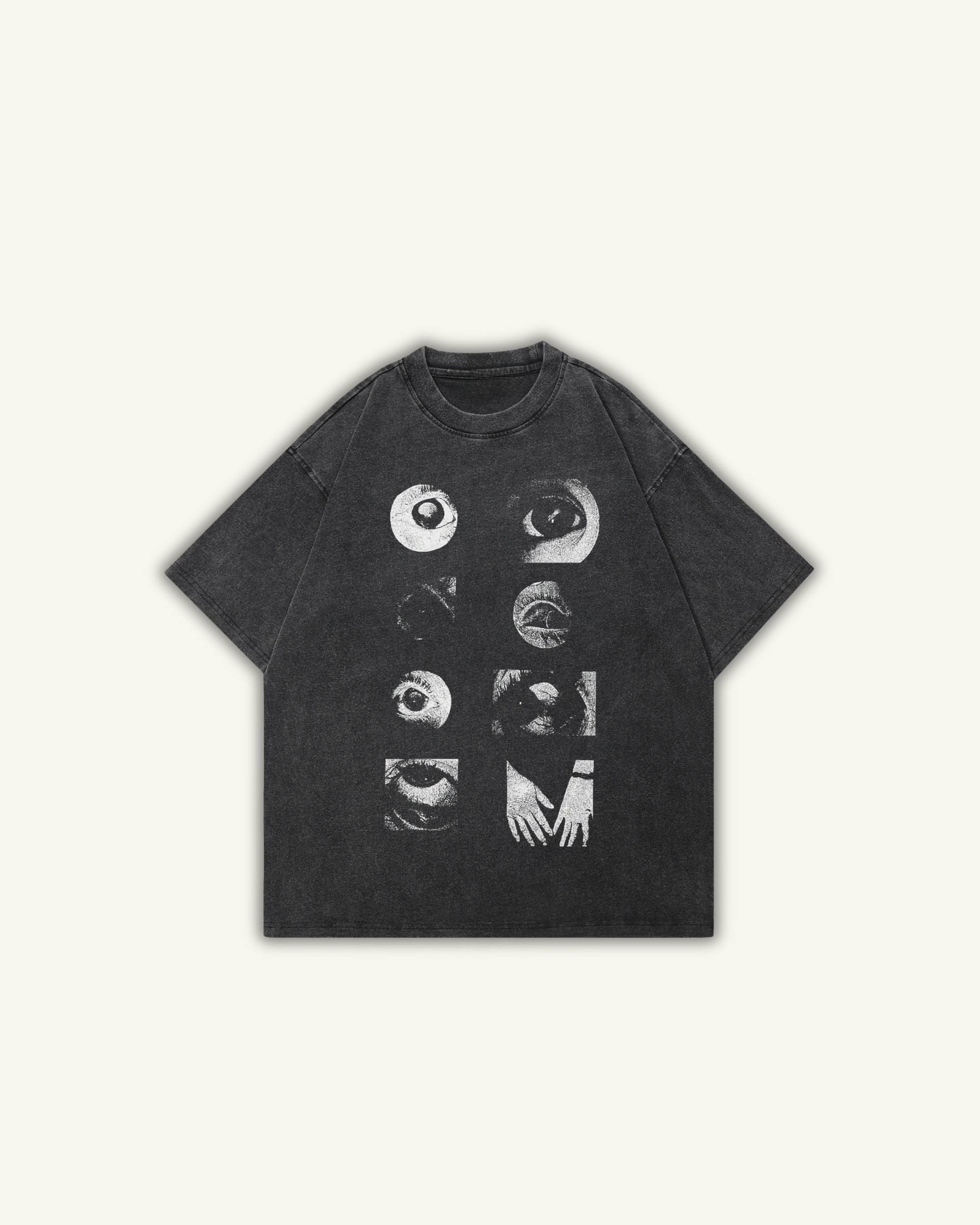 EYE | OVERSIZED T-SHIRT WASHED ZWART