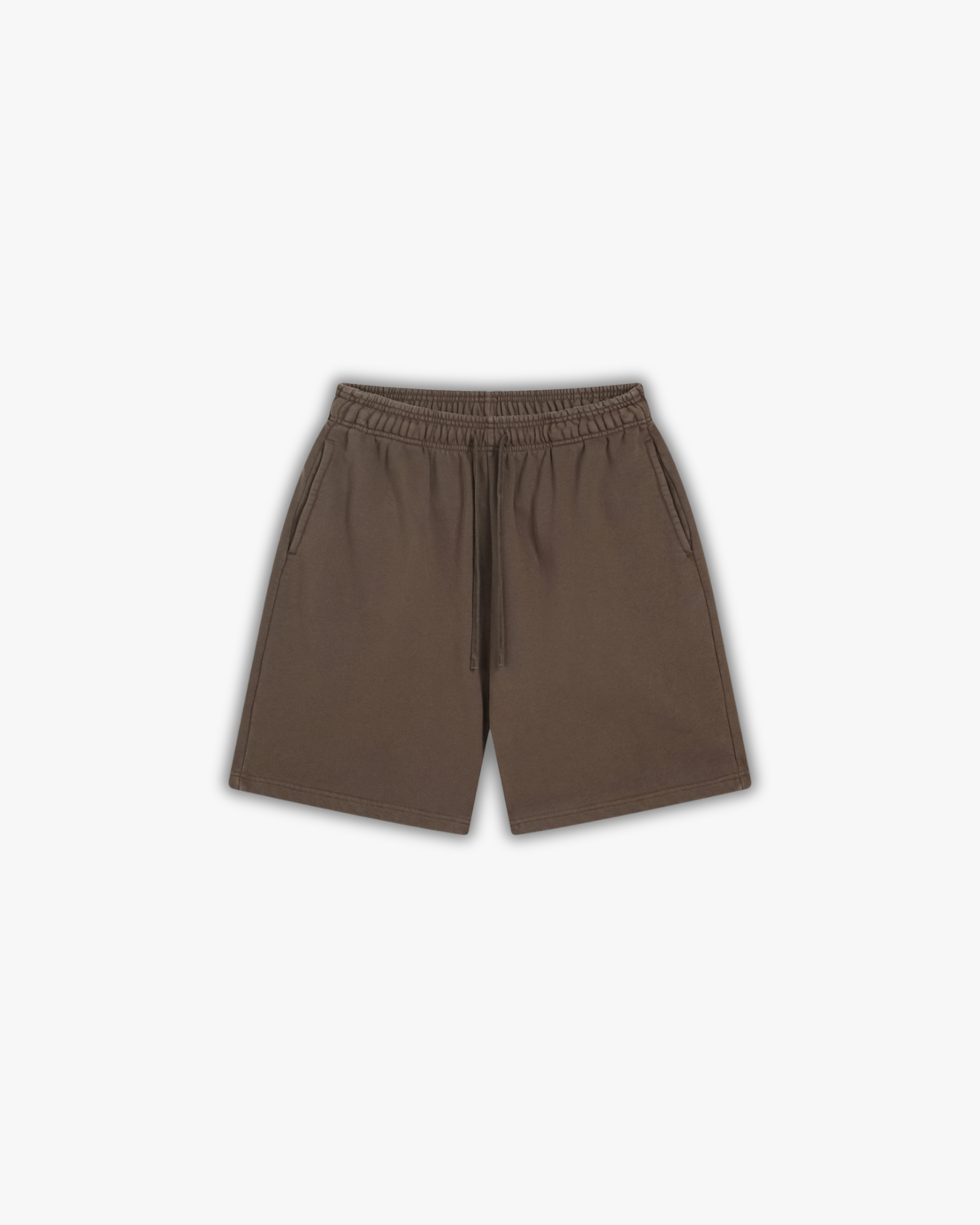 OVERSIZED WASHED SHORTS BROWN