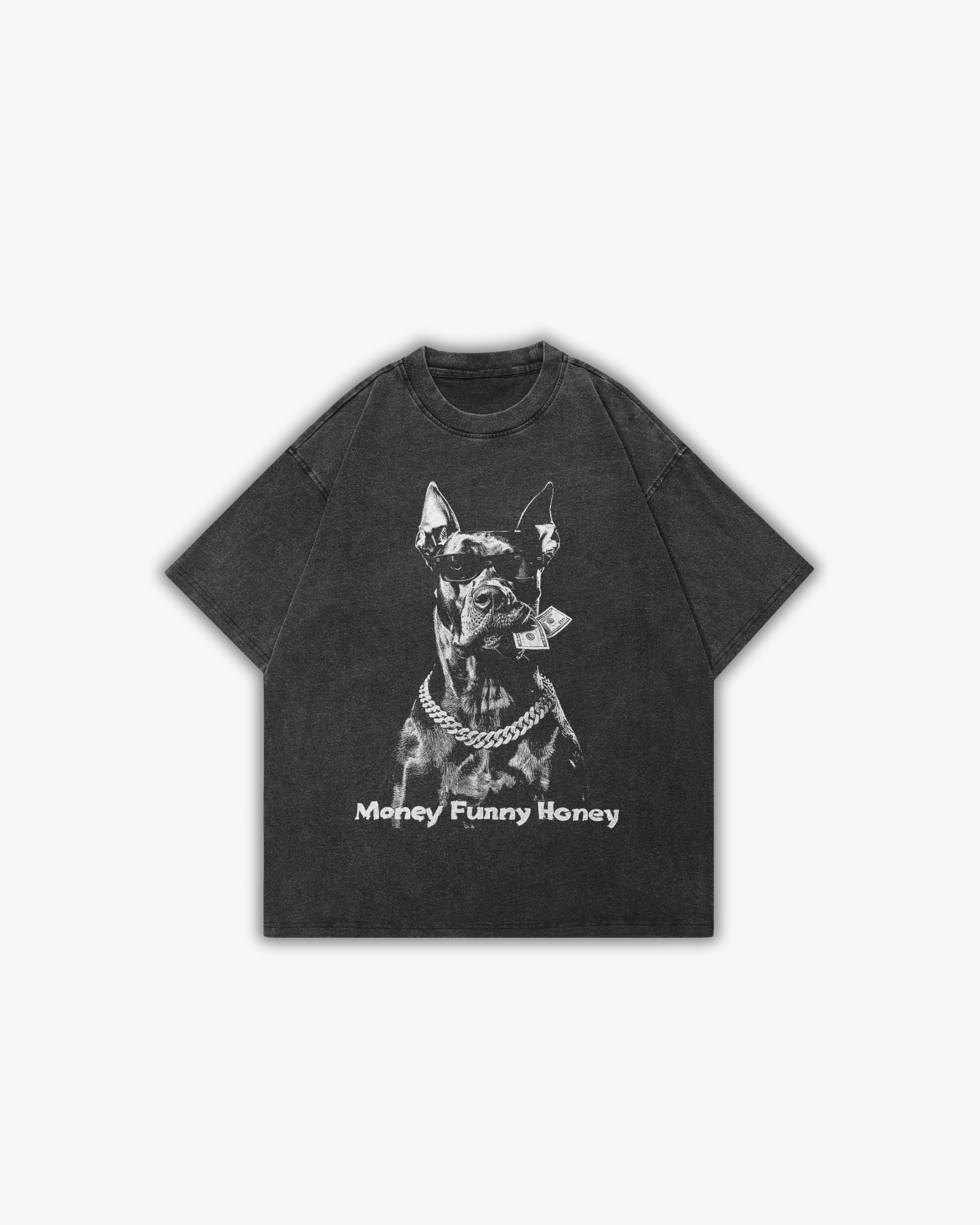 MONEY | OVERSIZED T-SHIRT WASHED BLACK
