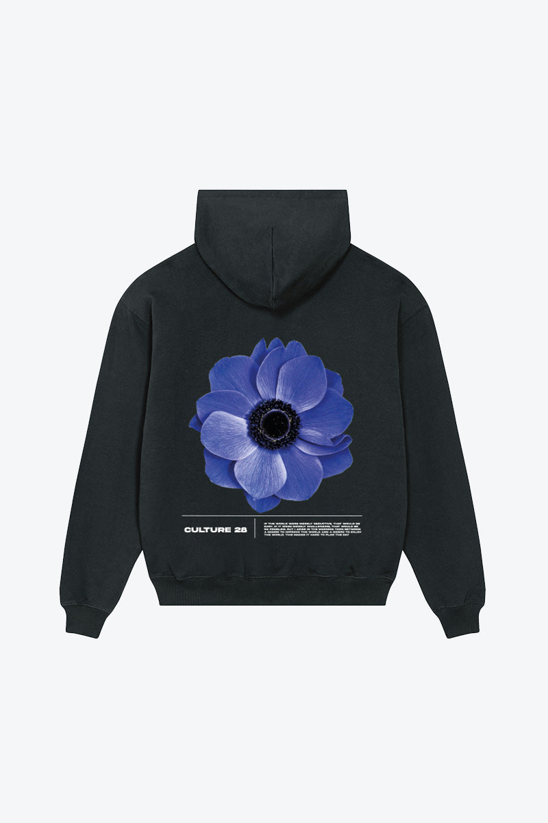 Blossom | Oversized CULTURE 28 – Black Hoodie